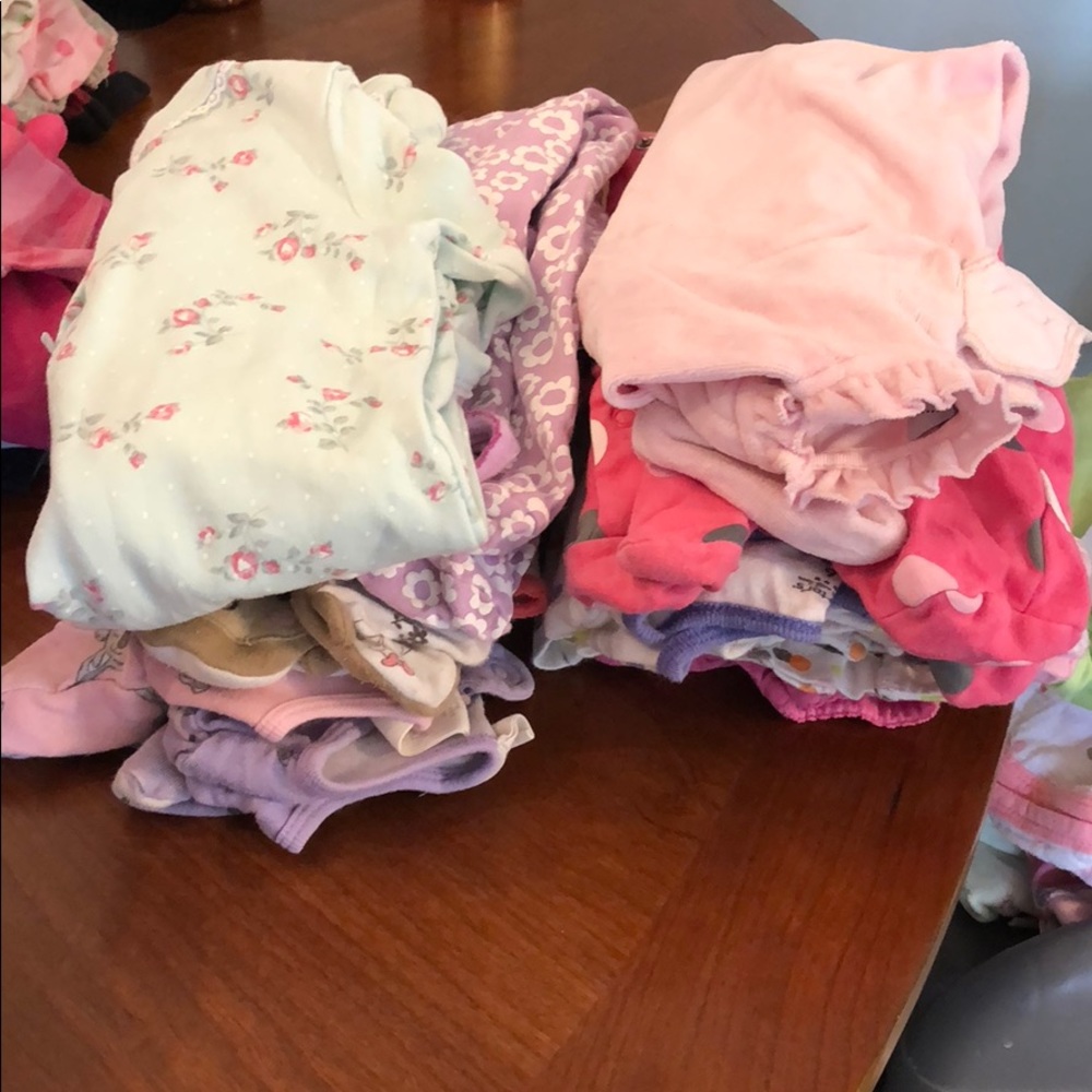 12 Piece Lot Footed Sleep and Play Outfits